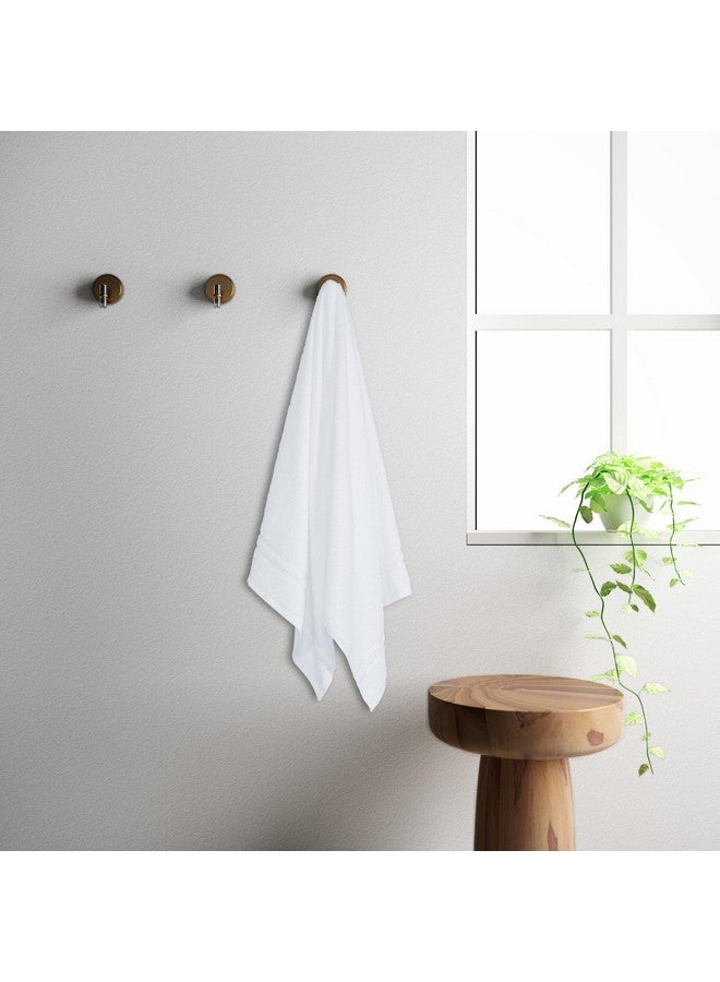 Welspun 100% Cotton Quick Dry Bath Towel | High Absorbency Super Soft, Fast Drying Towels for Bath | 380 GSM Large Size 1 Piece Bath Towel for Men and Women | Sized 70cm X 137cm White - Image 4