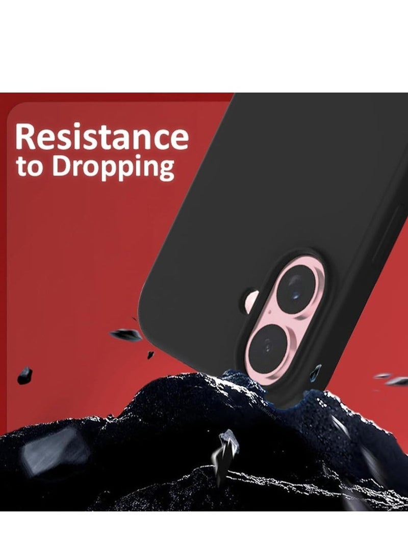 Liquid Silicone Protective Case for iPhone 16 Plus with Microfiber Lining - Image 4