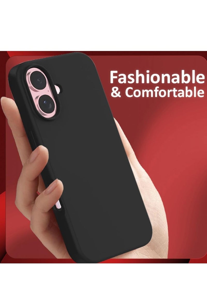 Liquid Silicone Protective Case for iPhone 16 Plus with Microfiber Lining - Image 5