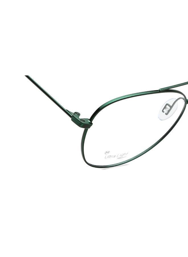 fastrack Metallic Green Aviator  Rimmed Eyeglasses - Image 5