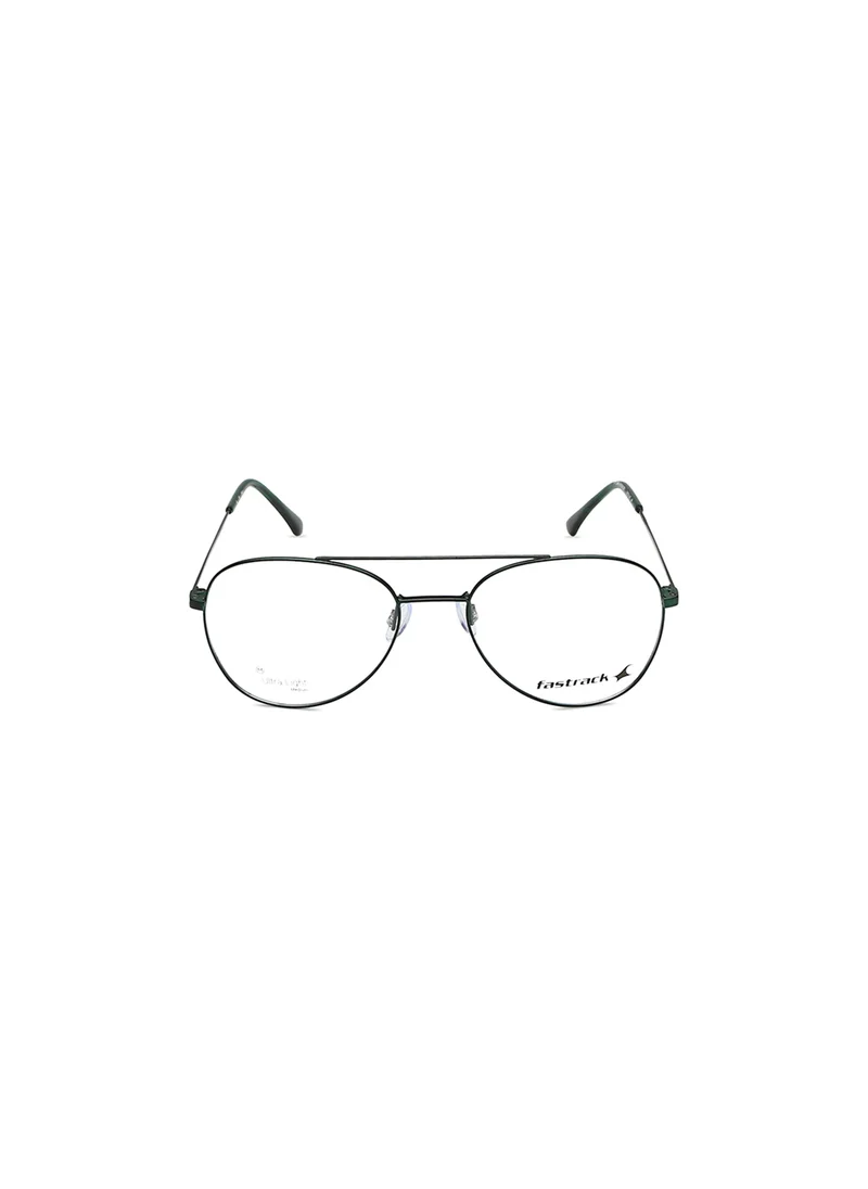 fastrack Metallic Green Aviator  Rimmed Eyeglasses