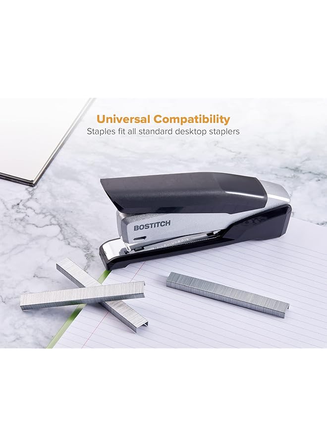 Bostitch Office Standard Staples 1 4 Inch Length Full Strip Staples 5000 Per Box 8 Pack - Image 3