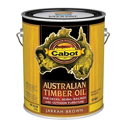 Cabot Australian Timber Oil Wood Stain and Protector, Jarrah Brown, 1 Gallon - Image 1