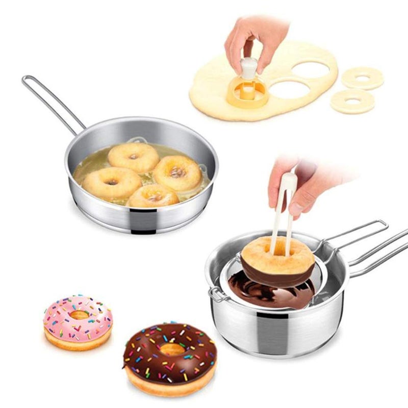 nn N/N Donut Cake Mould with Dipping plier, diy donut maker donut cake molds for baking Cake Decorating Tools Desserts Bread Cookies Cutter Maker Baking Supplies Kitchen Tool - Image 3