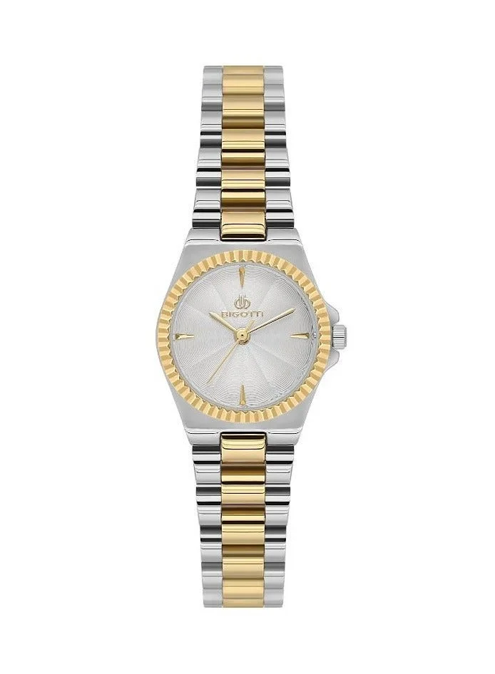 Bigotti Milano Bigotti - Quotidiano Women Watch | Stainless SteelBrass Case | Analog | Round Dial | Mineral Glass | Japanese Quartz | Water Resistant 30 Meters
