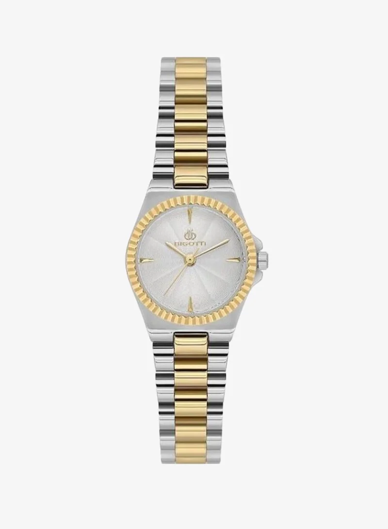 BIGOTTI Bigotti - Quotidiano Women Watch | Stainless SteelBrass Case | Analog | Round Dial | Mineral Glass | Japanese Quartz | Water Resistant 30 Meters