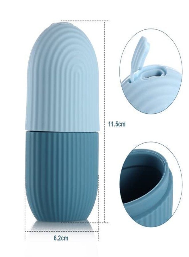 RIVANIV Ice Face Roller Silicone Facial Cube for Eyes Neck Massage Remove Dark Circle Pore Shrink Face Beauty Skin Care Ice Mould Kitchen Tools (Multicolor) - Image 2