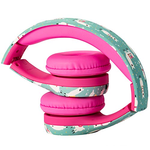 Snug Play+ Kids Headphones – Volume Limited 93dB for Safe Listening – Foldable, Durable Headphones for Toddlers, Boys & Girls – Tangle-Free Cord – Ideal for Travel, School, Tablets - Llamas - Image 4
