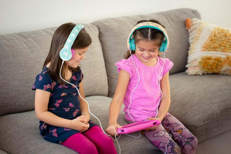 Snug Play+ Kids Headphones – Volume Limited 93dB for Safe Listening – Foldable, Durable Headphones for Toddlers, Boys & Girls – Tangle-Free Cord – Ideal for Travel, School, Tablets - Llamas - Image 5