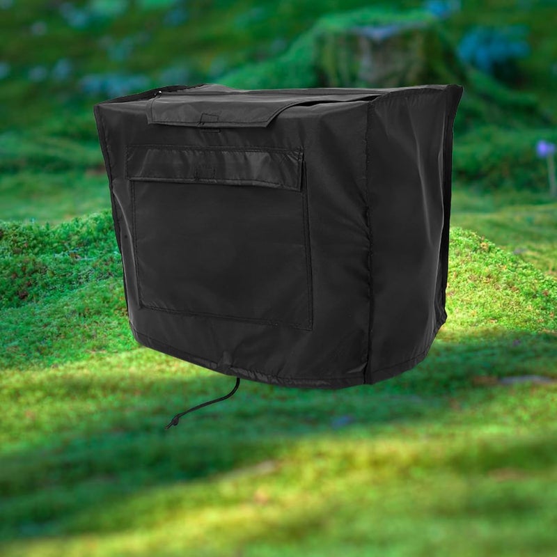 Waterproof Heavy Duty Generator Cover Outdoor Protective Dustproof Black Small Generator Rain Cover for Portable Use - Image 4