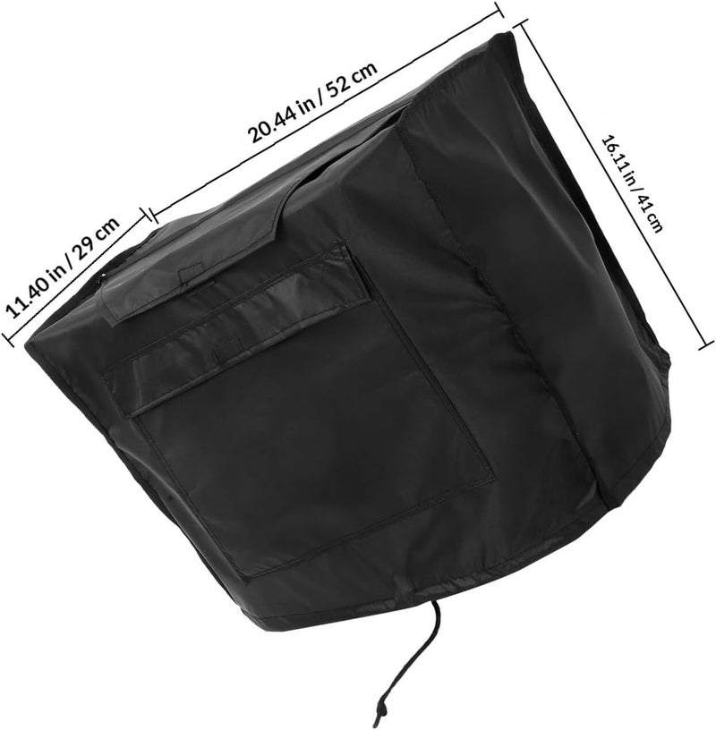 Waterproof Heavy Duty Generator Cover Outdoor Protective Dustproof Black Small Generator Rain Cover for Portable Use - Image 2