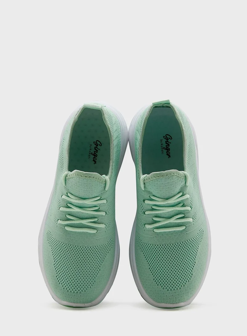 Ginger Textured Knit Comfort Sneaker