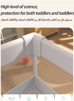 الدليبن روضة أطفال، روضة أطفال داخلية وخارجية، روضة أطفال منزلية، روضة أطفال للأطفال الصغار، روضة أطفال قوية بقاعدة مضادة للانزلاق، مع 60 قطعة من كرات المحيط، حلقتين سحب لليدين، 150*200 سم  - Image 5