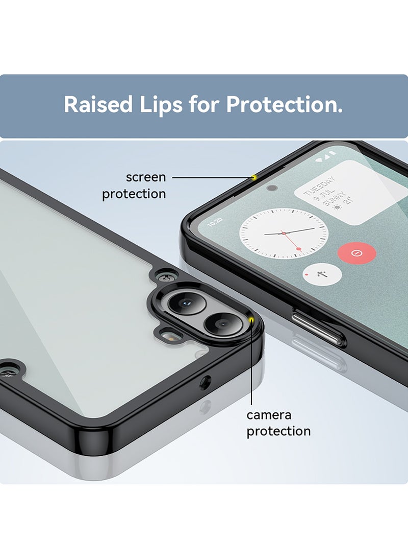 Fankalo - [1+2 Sets] For Nothing CMF Phone 1 Case & Screen Protector Transparent Frame Protective Cover with 2 Tempered Glass Screen Protector - Image 1