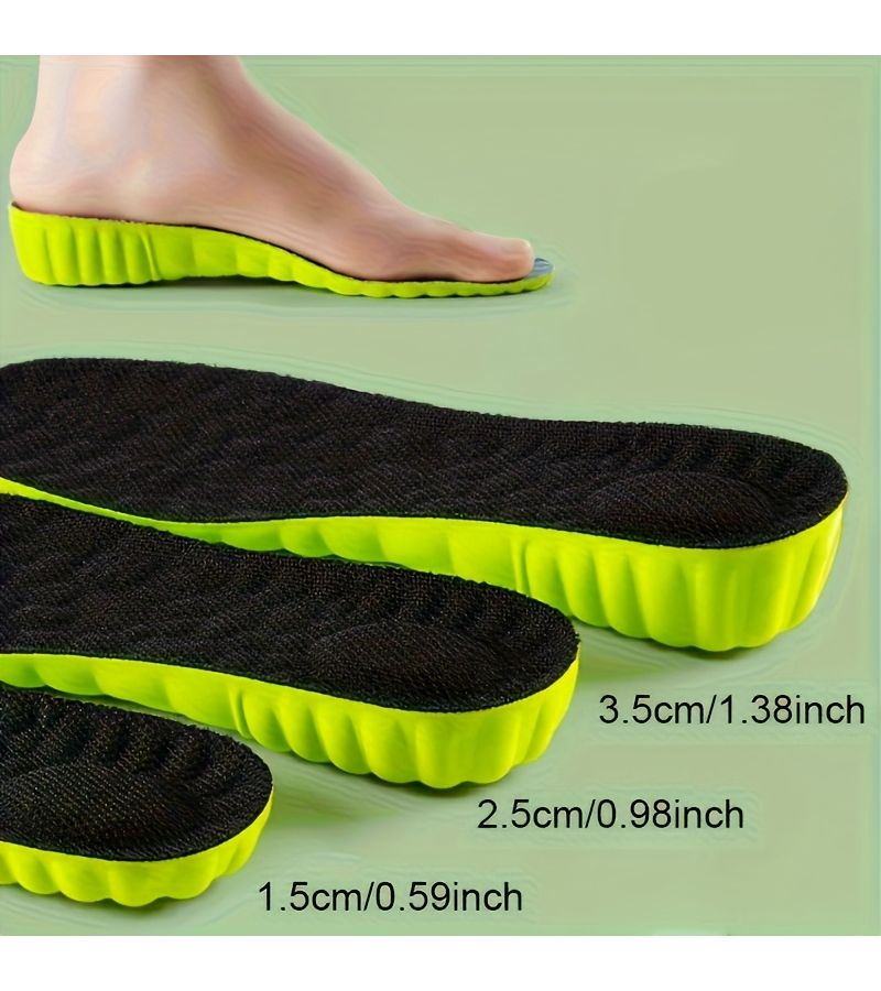 Height Increasing Insoles 3.5cm Shock Absorption Non Slip Men Women Casual - Image 1