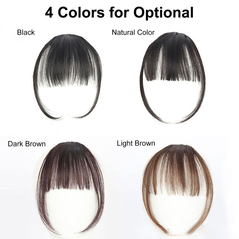 Girl Hair Air Fringe Bang with Hairs on the Temple Women Wigs Front Neat Bangs with Clip In Girl Hair Extensions Piece - Image 2