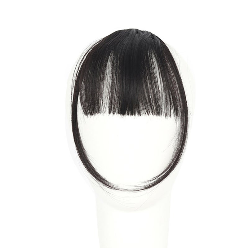 Girl Hair Air Fringe Bang with Hairs on the Temple Women Wigs Front Neat Bangs with Clip In Girl Hair Extensions Piece - Image 1
