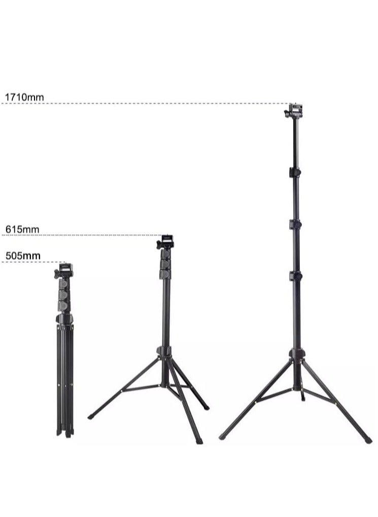 Jmary Jmary MT36 Selfie Stick Phone Tripod 67" Extendable Travel Tripod Stand with Phone Clip 1.7 meter Tripod for Video Shooting vlog - Image 3
