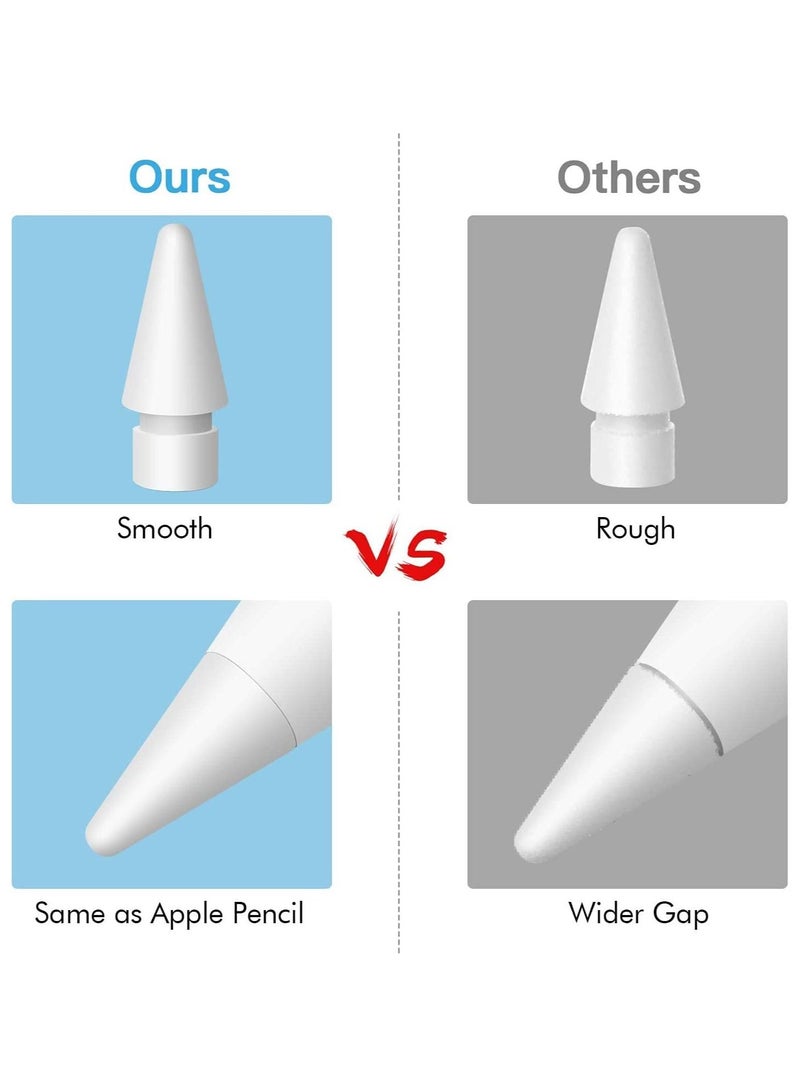 4 Pack Replacement Tips for Apple Pencil, High Sensitivity Pencil pencil Nibs Compatible 1st  2nd  - Image 3