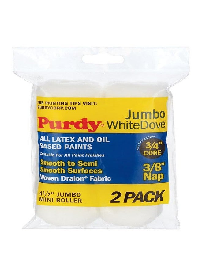 Purdy 140624012 Jumbo Mini White Dove Roller Replacements, 2-Pack, 4-1/2 inch x 3/8 inch nap - Image 2