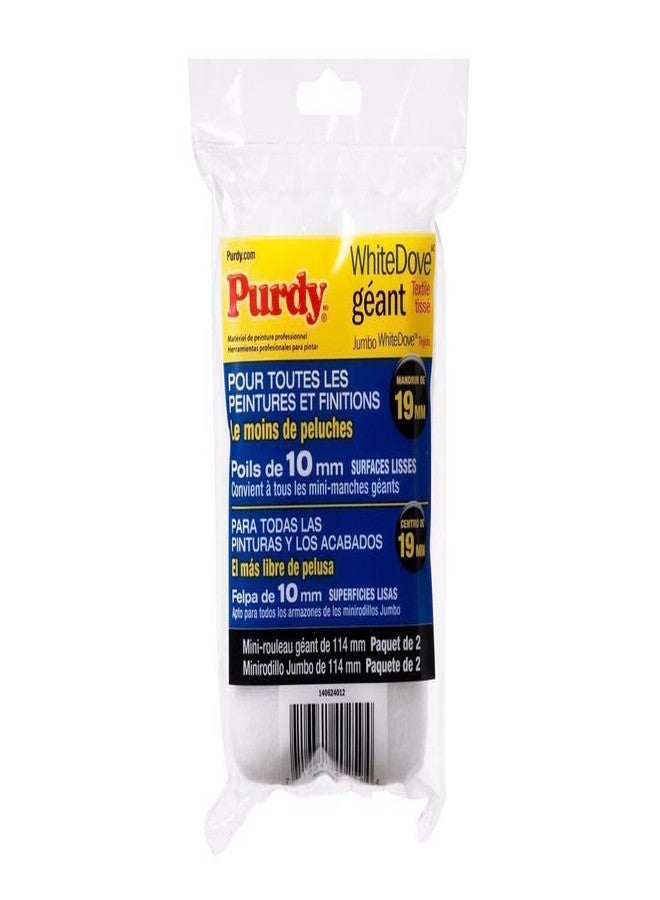 Purdy 140624012 Jumbo Mini White Dove Roller Replacements, 2-Pack, 4-1/2 inch x 3/8 inch nap - Image 4