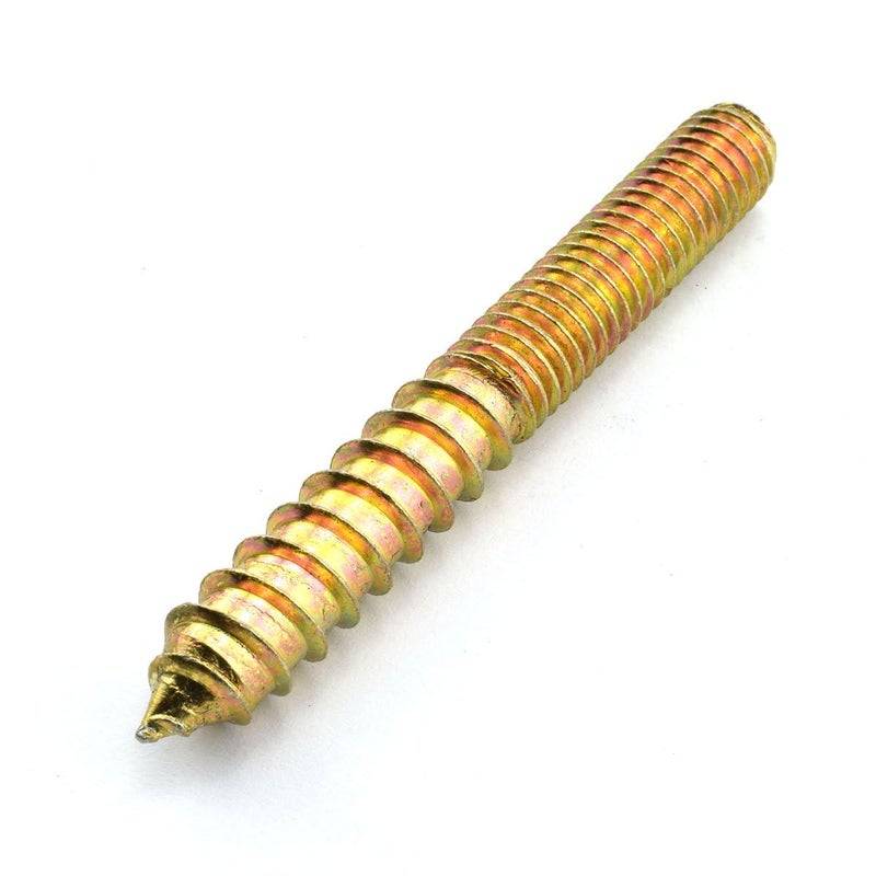 RuiLing 8 Pack 3/8-16 x 3 Inch Hanger Bolts Double Headed Flat Hexagon Bolts for Wooden Joints - Image 2