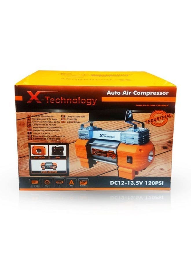 X-Technology X Technology Dual-Piston Car Air Compressor 120 PSI - Image 1