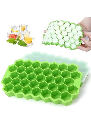 Reusable Silicone Ice Cube Tray With Geometric Honeycomb Shape, Includes Lid To Ensure Taste And Hygiene During Freezing - pzsku/ZA45AB717C2BBDEDE3EFAZ/45/_/1729455594/d0cef3b9-58d6-4fd8-a9b6-e4f51cdcc8ae