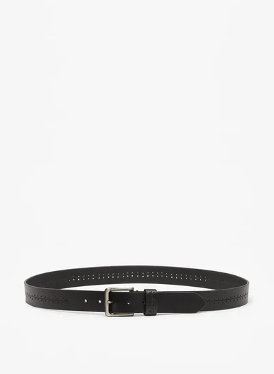 Lee Cooper Men Leather Belt with Pin Buckle