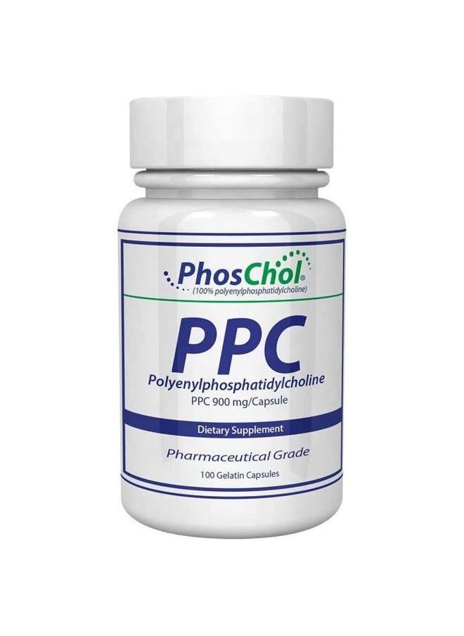 Nutrasal - PhosChol PPC Polyenyl PhosphatidylCholine Choline Supplement 900mg 100 Gelatin Capsules - Image 1