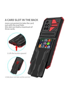 RICOONLINE Shockproof  Protective Cases Cover Compatible for Redmi 10/Redmi 10 Prime Red  - Image 2