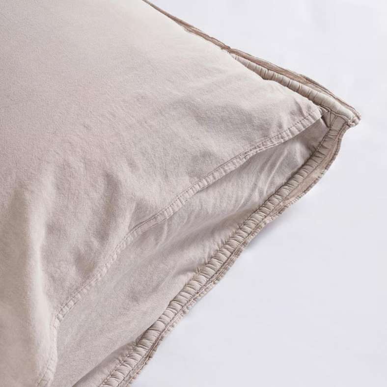 Pan Home طقم غطاء سرير كاميرون من المخمل القطني - بني - Image 5