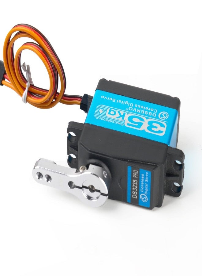 Stemedu 35KG Pro Servo Coreless Motors Digital Servo Stainless Steel Gear Waterproof Servo DS3235 with 25T Horn Arm for 1/8 1/10 RC Car & Robot, Control Angle 180 Degree (2 Pack) - Image 5