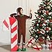 Geyoga Gingerbread Man Costume for Kids Home Clothing Christmas Gingerbread Outfit Bodysuit Hooded UnisexBrown34 Years - Image 4