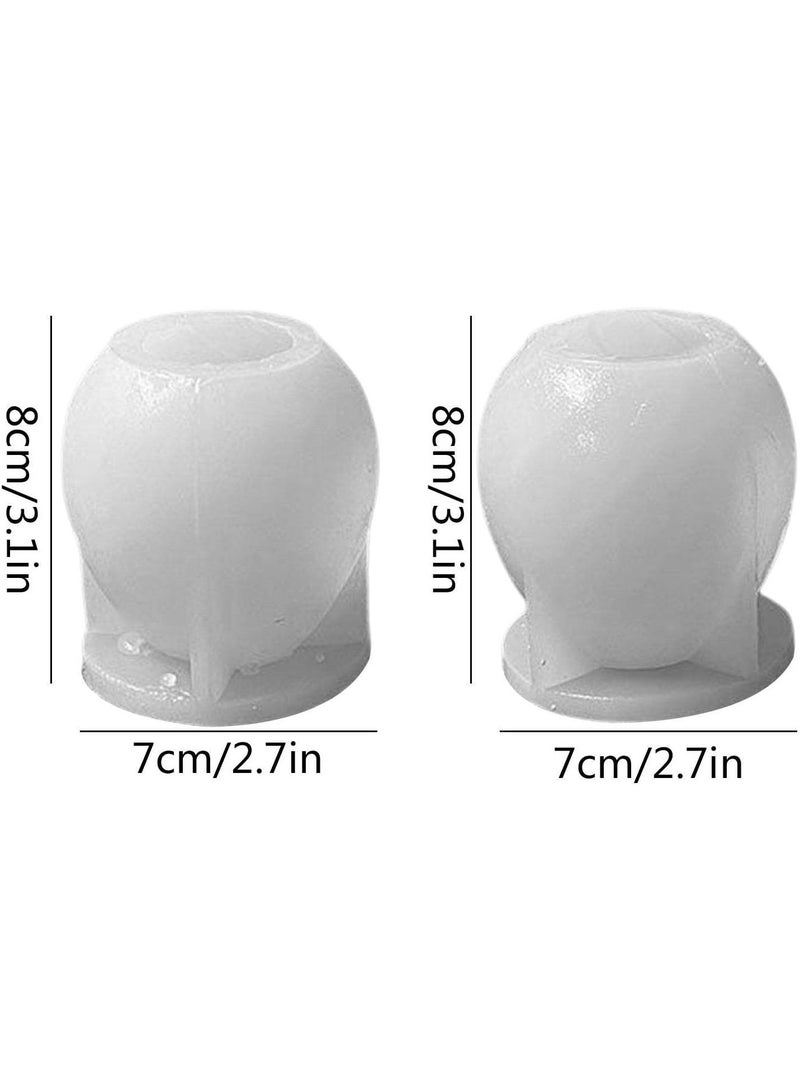 GGOOT Easter Egg Silicone Molds - 3D Easter Egg Shaped Candle Making Mould - DIY Crafting Supplies for Fondant Cake Fondant Chocolate Aromatherapy Candle  - Image 4