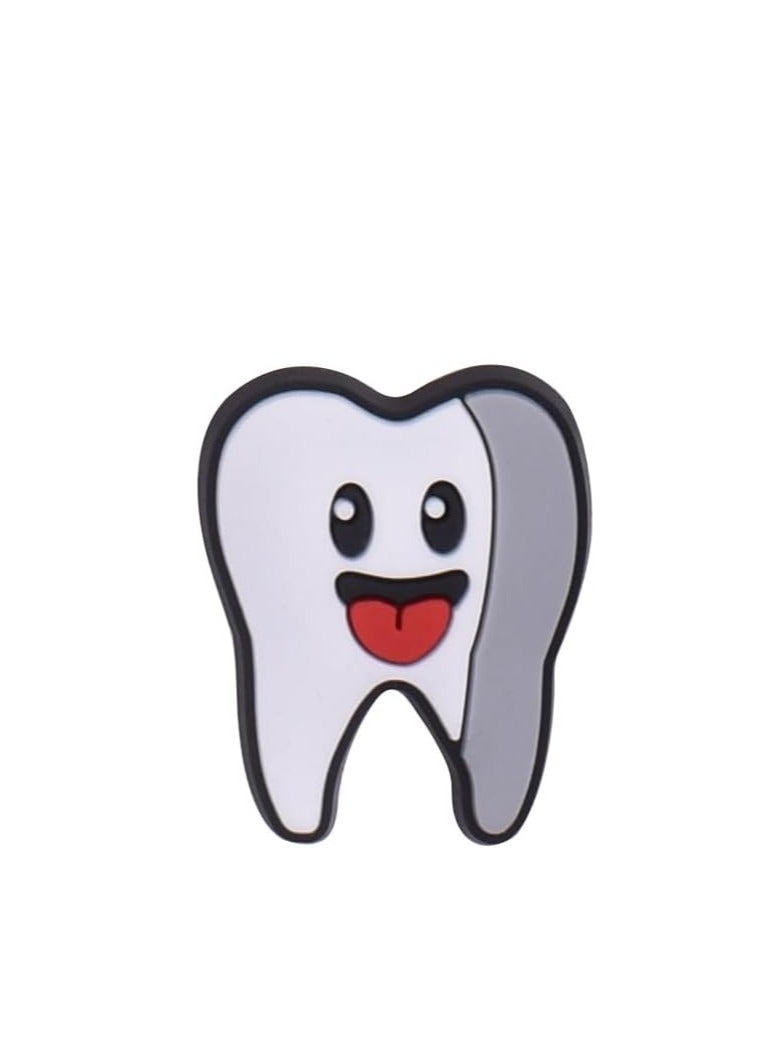 KASTWAVE أحجار زينة الأحذية، 26 قطعة من أحجار PVC للأحذية، أساور سيليكون للأحذية، أحجار PVC للأحذية القابلة للتعديل، أشكال مختلفة، إبزيم الأحذية المثقوب، هدية حفلة للأطفال والمراهقين - Image 4