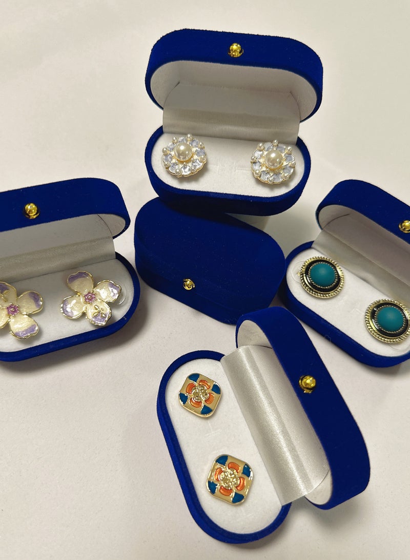 SYNSYB Sparkling Heart/Round/Squre Stud Hypoallergenic Earrings for Women  Jewelry with Gift Box for Wife Mother Girlfriend - Image 4