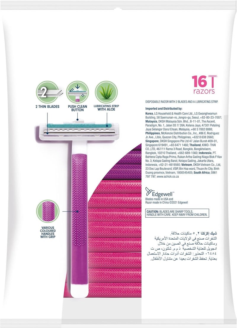 Schick Intuition Exacta 2 Sensitive Disposable Razors for Men - 16 Count - Image 2