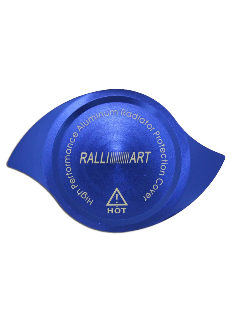 Generic Ralliart Radiator Cap Cover Fit For Mitsubishi - Blue  - Image 2