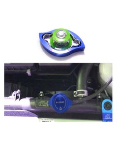 Generic Ralliart Radiator Cap Cover Fit For Mitsubishi - Blue  - Image 3