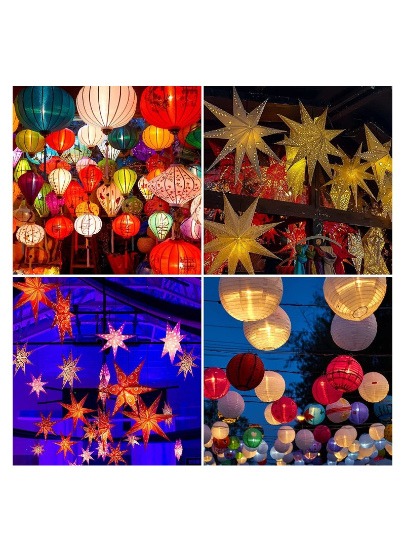 SYOSI LED Balloon Light Colorful LED Mini Party Lights Hanging Paper Lanterns Light for Decorations Waterproof White LED Bulbs Lights for Indoor Outdoor Balloon Birthday Party Decor - Image 2