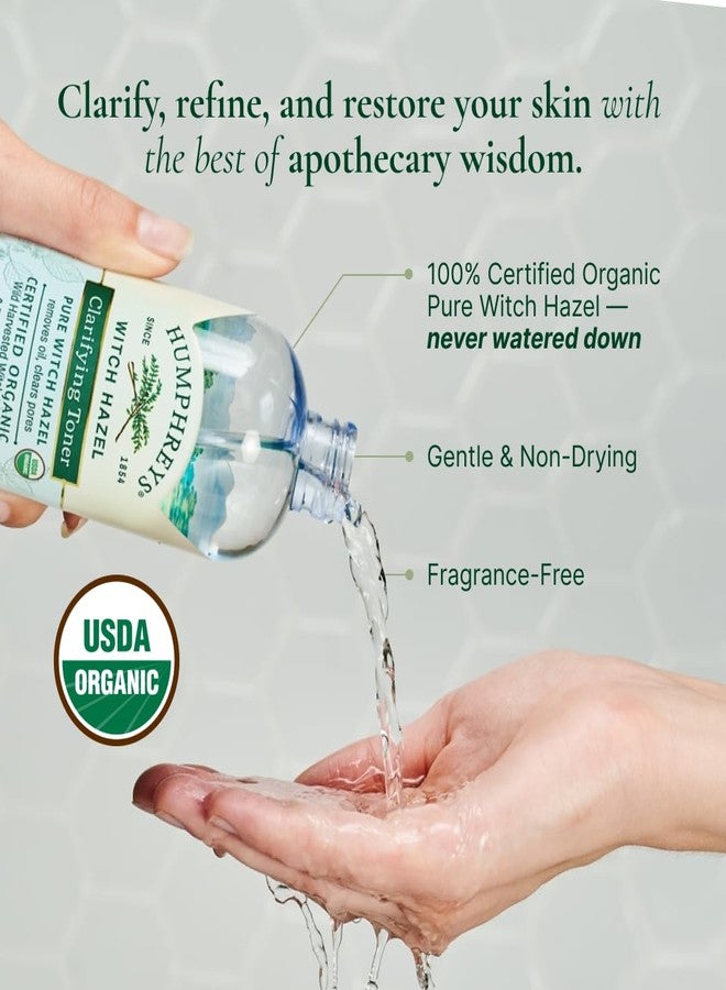 Humphreys Witch Hazel Clarifying Toner | Wild Harvested Witch Hazel | USDA Organic | Natural | Hydrating | Clears Pores & Removes Oil | 8 Fl Oz - Image 3