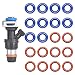 JA&MIU JAMIU 20 PCS Fuel Injector ORing Set ORing Injector Rebuild Kit Universal Repair Kit for Various Vehicle Model Replacement 2171588 Fuel Injector ORing Seal Kit for GM - Image 2