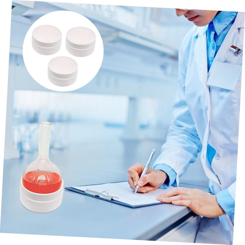 3 Pcs Plastic Round Bottom Flask Stand Holder Laboratory Flask Pad Support - Image 5