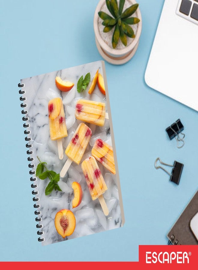 ESCAPER مفكرة بتصميم آيس كريم من إسكيبر، مقاس A5، 160 صفحة مسطرة ناعمة، دفتر ملاحظات حلزوني للكتابة، دفتر ملاحظات بتصميم مخبوزات، مثالي للمحترفين والطلاب، كهدية، للاستخدام الشخصي والمكتبي (1، آيس كريم) - Image 5
