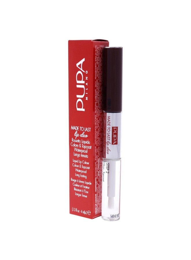 PUPA Milano Made To Last Lip Duo Smudge Proof Lip Color And Gloss Highly Pigmented Shades One Swipe Color Payoff Gives Unrivaled Glassy Effect Long Lasting 017 Red Wine 0.13 Oz - Image 5