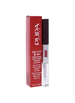 PUPA Milano Made To Last Lip Duo Smudge Proof Lip Color And Gloss Highly Pigmented Shades One Swipe Color Payoff Gives Unrivaled Glassy Effect Long Lasting 017 Red Wine 0.13 Oz  - Image 4