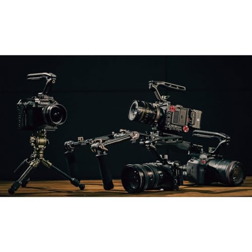 Tilta Xeno Top Handle for Filmmakers Cameras Titanium Gray Aluminum Alloy and Silicone Build 1420 and 3816 Threads wLocating Points Safety Release Pin Comfortable Handling NATO - Image 3