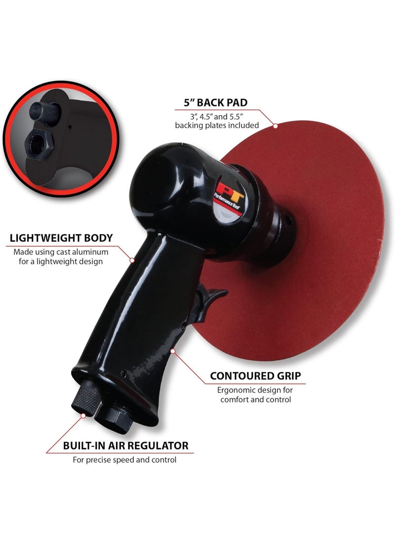 Performance Tool Performance Tool M573DB 5-Inch High Speed Sander with Adjustable Speed Control and Dust Collection System for Efficient Sanding and Polishing Jobs  - Image 3