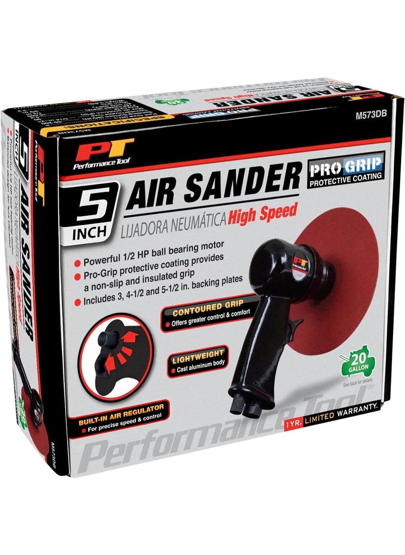 Performance Tool Performance Tool M573DB 5-Inch High Speed Sander with Adjustable Speed Control and Dust Collection System for Efficient Sanding and Polishing Jobs  - Image 2